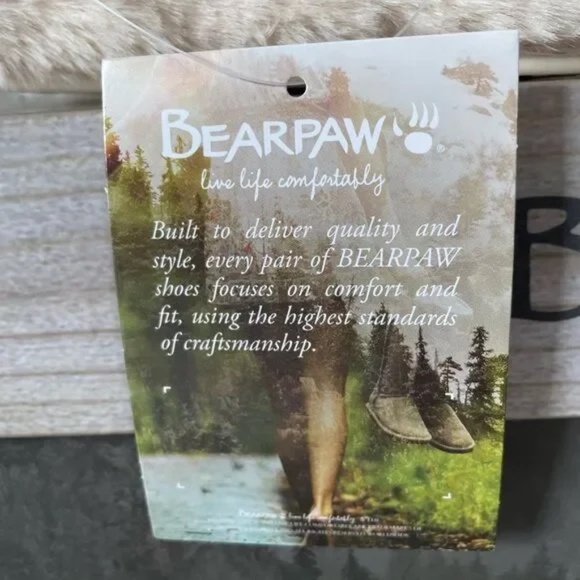 BearPaw Brielle Faux Fur Slippers Size Small (5/6) - Picture 7 of 7